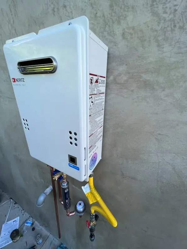 Tankless water heater installation for Ridgeview Ranch homes